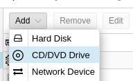 Add CD/DVD Drive option
