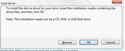 Browse for driver dialog