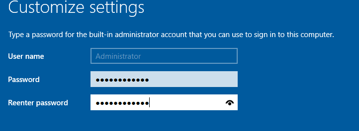 Setting the Administrator password